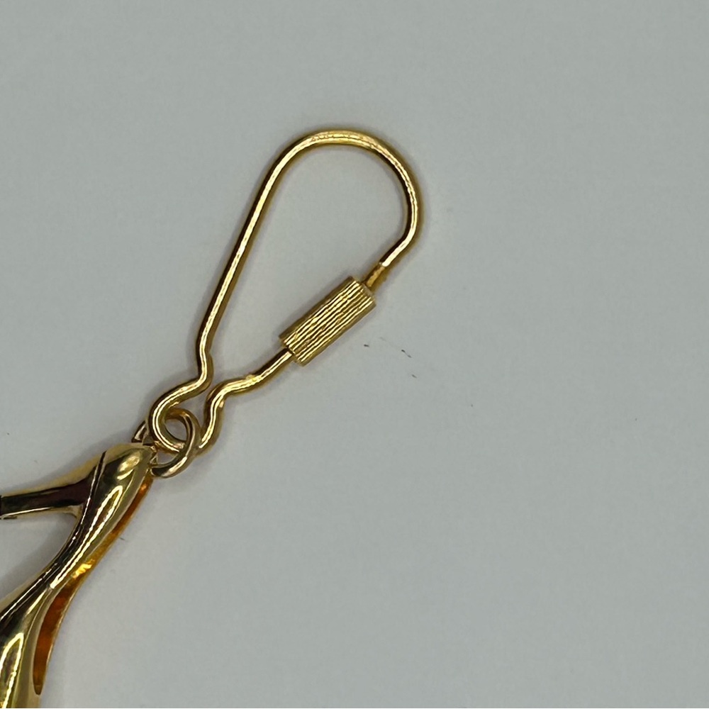 Bally Gold Keychain Set with Red Accents - Picture 7 of 12